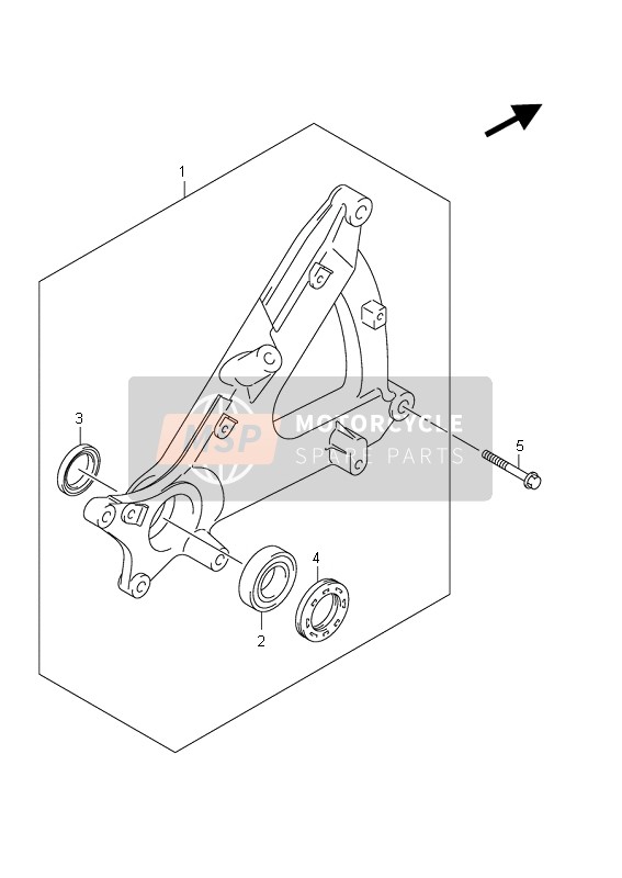 Suzuki AN400(A)(ZA) BURGMAN 2011 Rear Swing Arm for a 2011 Suzuki AN400(A)(ZA) BURGMAN